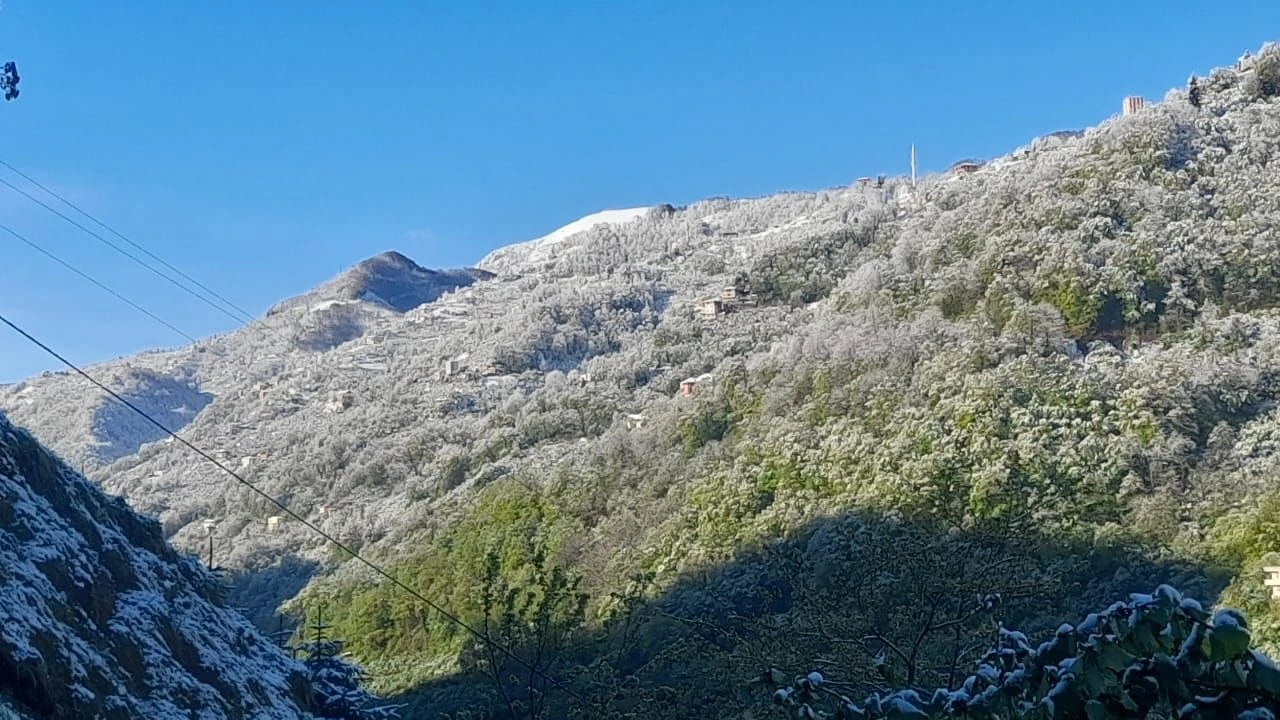 Ağasar yine kar beyazına uyandı!