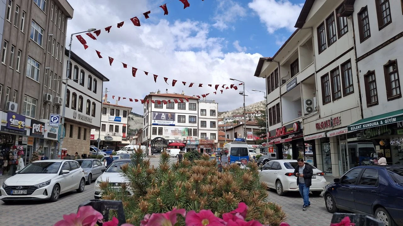 Başkent'in tarihi ilçesinde çiçek dikimi