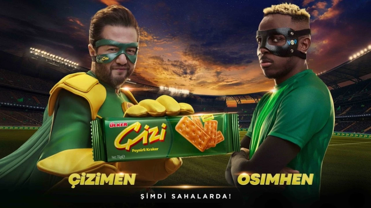 Maskeler aynı amaç için: Osimhen ve Çizimen birlikte
