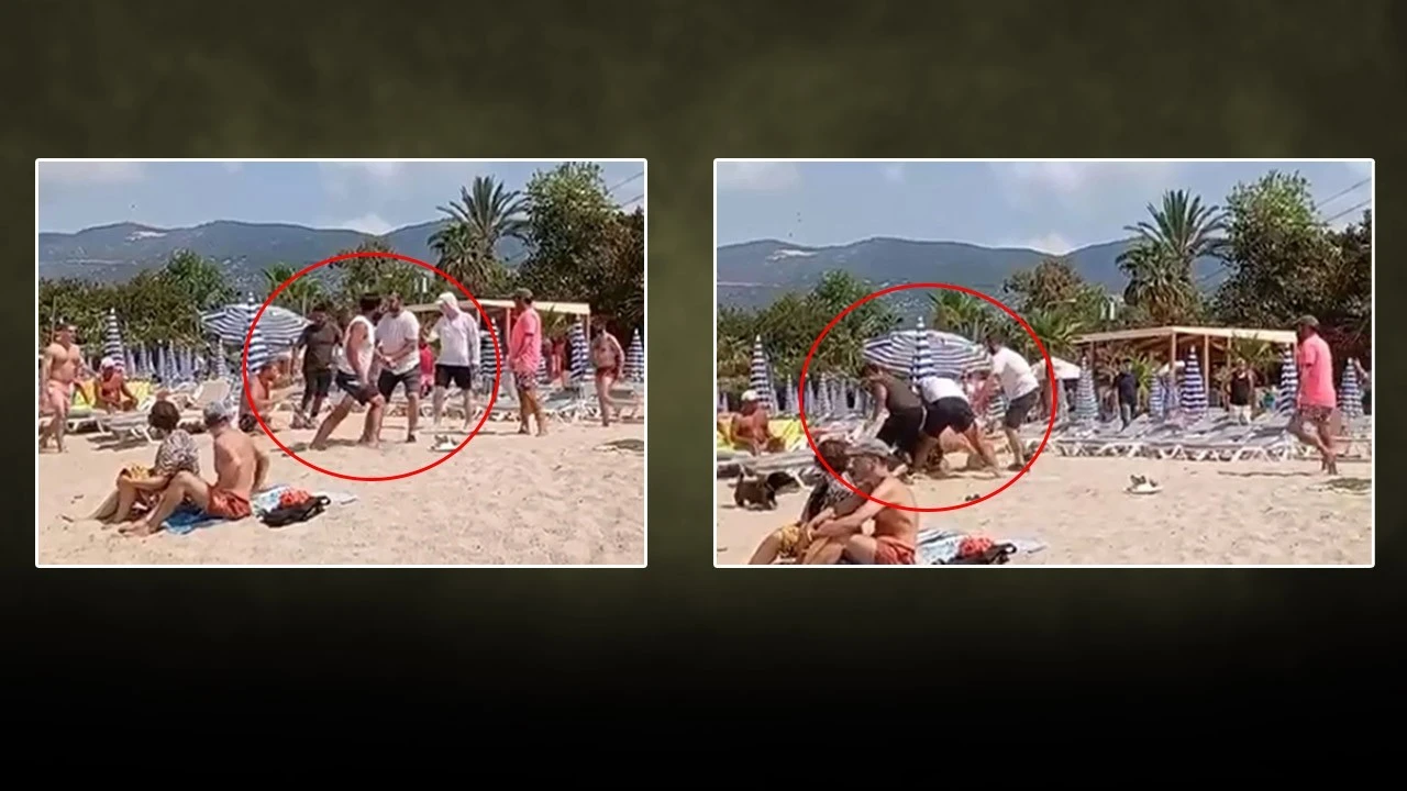 Alanya'da plajda şiddet skandalı