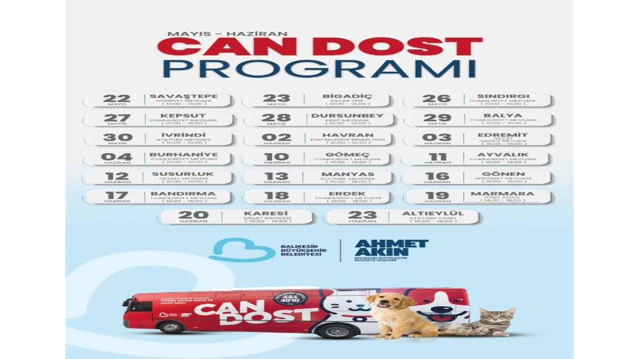 Can Dost’un Mayıs-Haziran programı açıklandı!