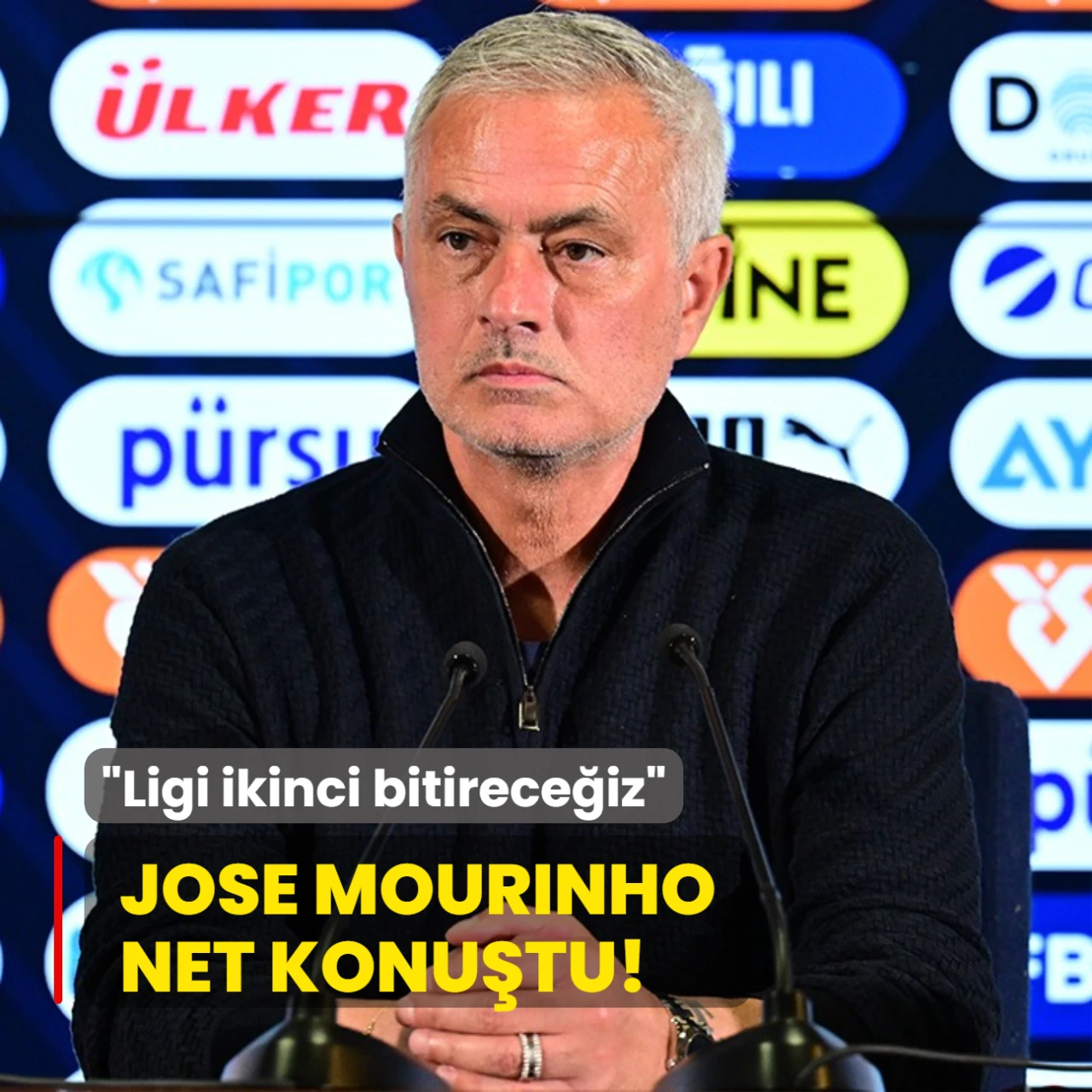 Jose Mourinho sert ifadeler kullandı! "Takımımız ligi ikinci sırada bitirecek" dedi
