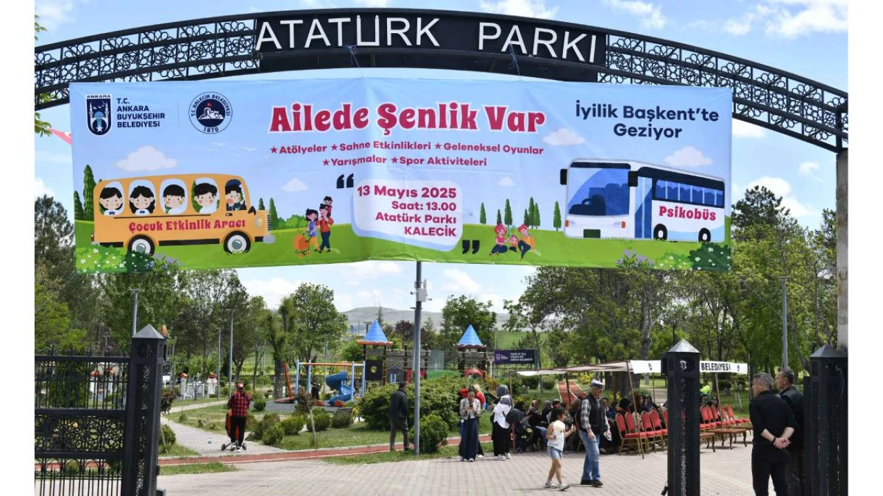 Kalecik'te Coşku Dolu Şenlik! Ankara Büyükşehir Belediyesi, Aileler ve Öğrenciler İçin Çeşitli Etkinlikler Düzenliyor