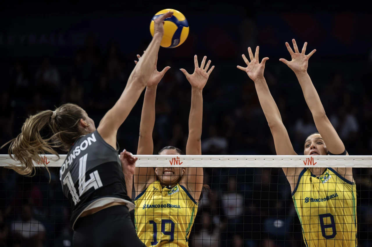 Brezilya, VNL'de Kanada'yı 3-0 mağlup ederek zaferini sürdürdü