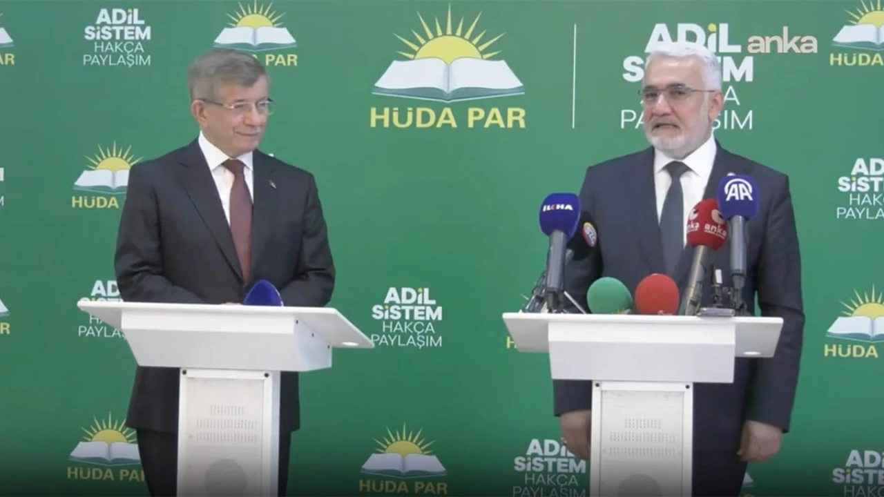 Davutoğlu, HÜDA PAR lideriyle Gazze için çalışıyor