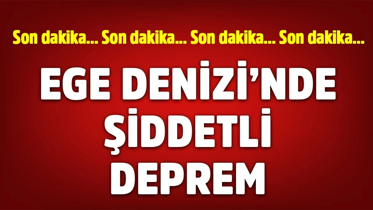 AFAD: Ege Denizi'nde 5.0 Büyüklüğünde Deprem!