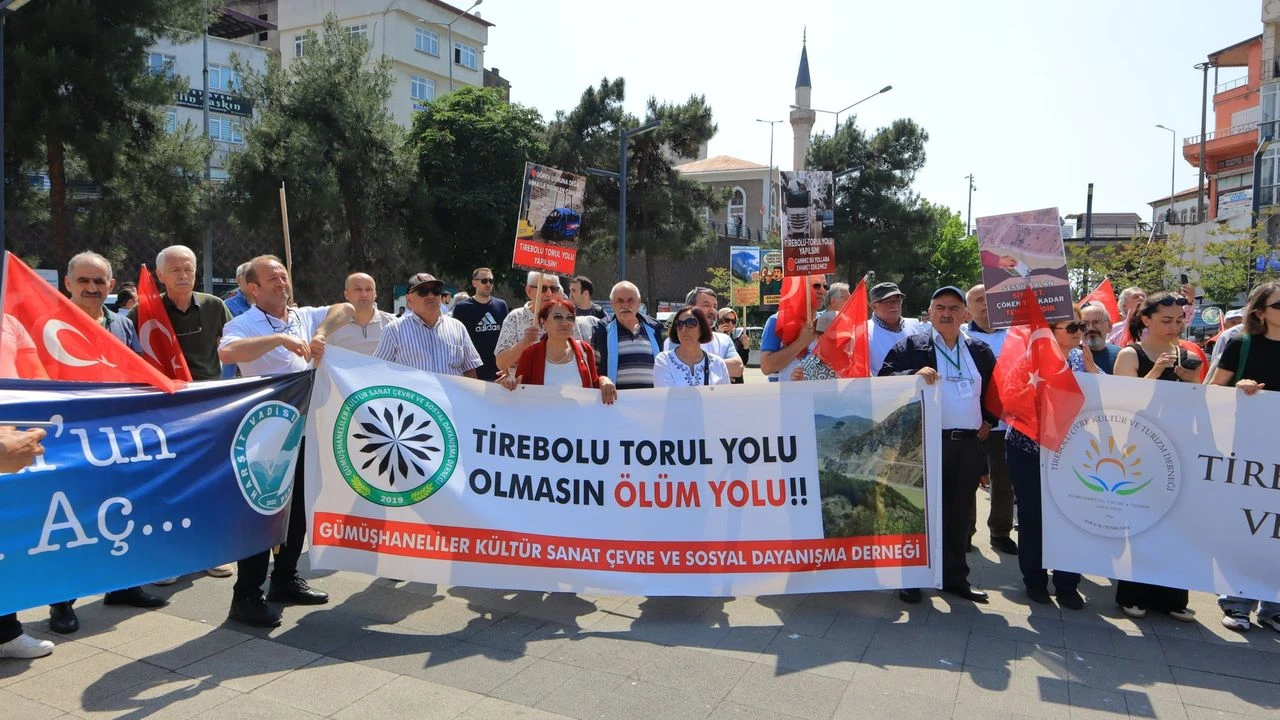 Tirebolu-Torul Yolunda Ölüm Yoluna Yürüyüş: Bilinçlendirme İçin Adımlar Atıldı
