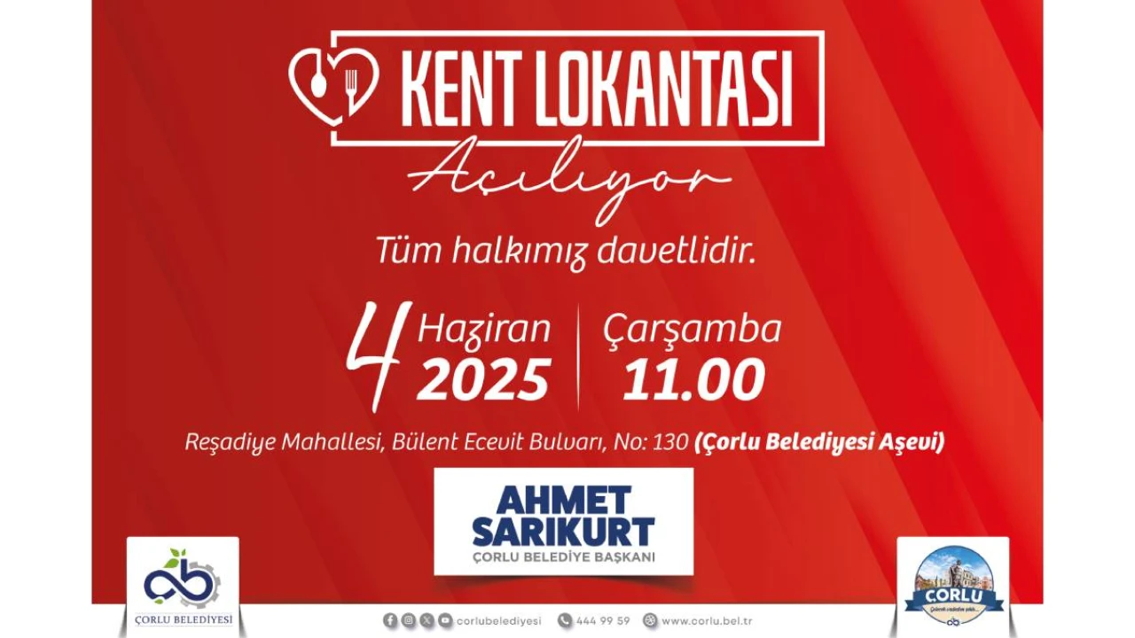 Yeni bir lezzet durağı: “Kent Lokantası” yakında kapılarını açıyor