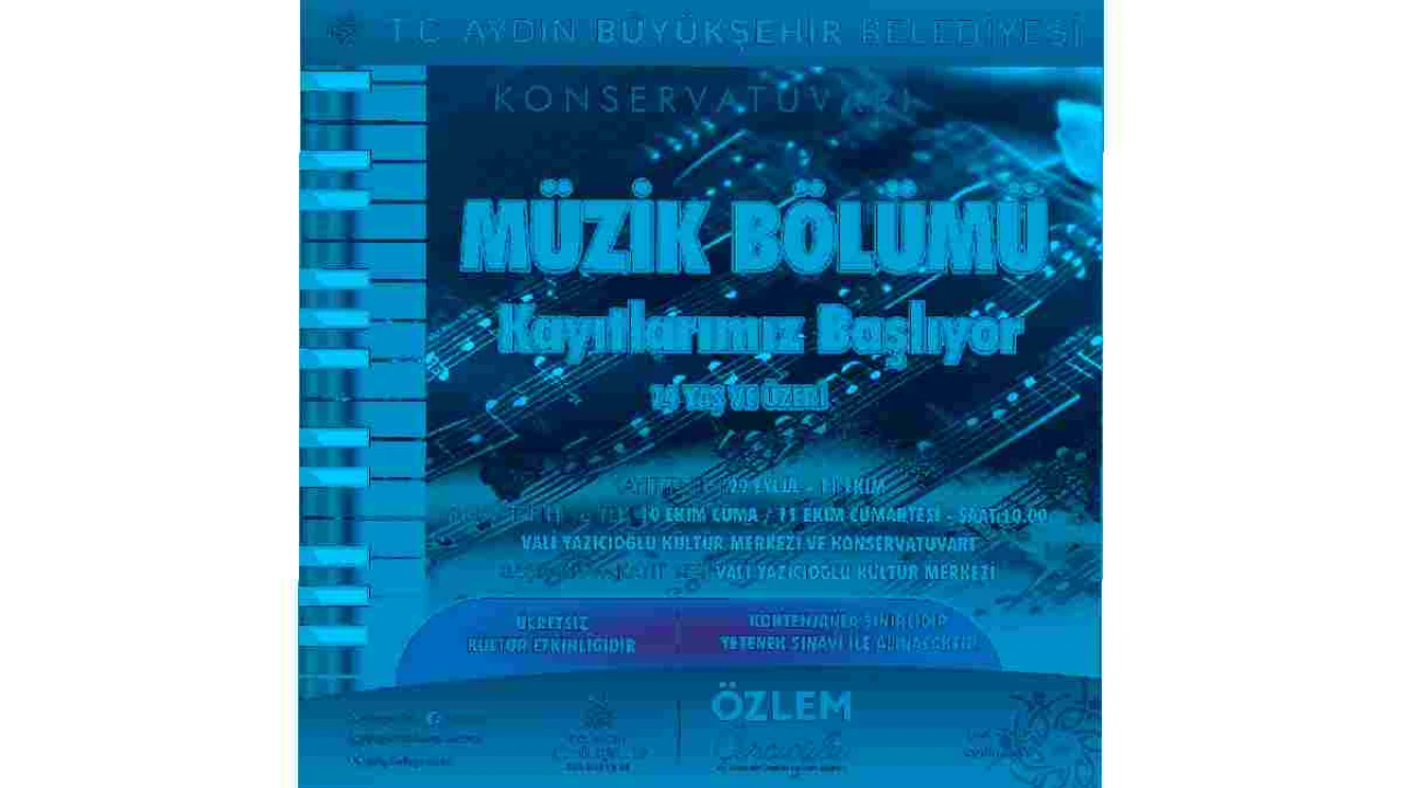"Müzik Eğitimleri İçin Kontenjan Sınırlı: Yetenek Sınavıyla Kayıtlar Başlıyor!"