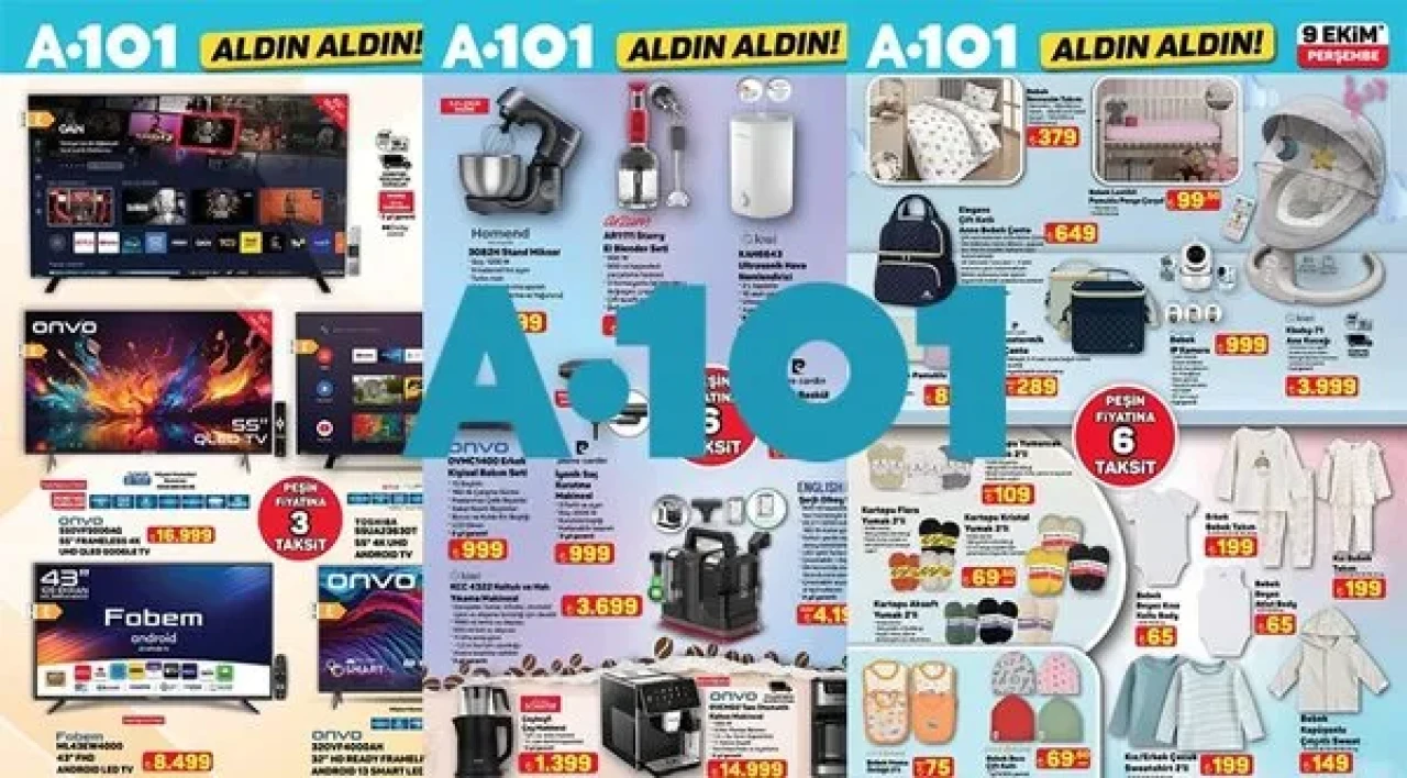A101 9 EKİM 2025 AKTÜEL ÜRÜNLER KATALOĞU