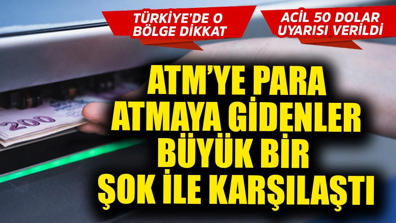 ATM'ye para çekmeye gelenler beklenmedik bir sürprizle karşılaştı!