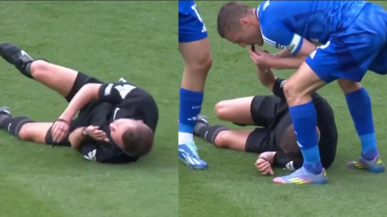 Premier Lig'de ilginç anlar! Düdüğü Vardy çaldı