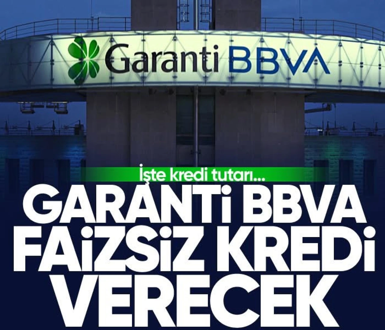 Garanti BBVA, faizsiz kredi verecek! İşte kredi tutarı...