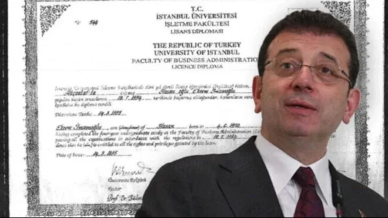 İstanbul Üniversitesi İmamoğlu'nun Diplomasını İptal Etti ve Veri Tabanından Sildi
