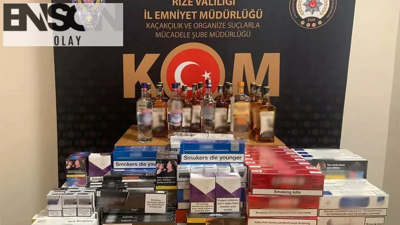 Rize'de Kaçak Alkol ve Sigara Operasyonunda 11 Şahıs Gözaltında!