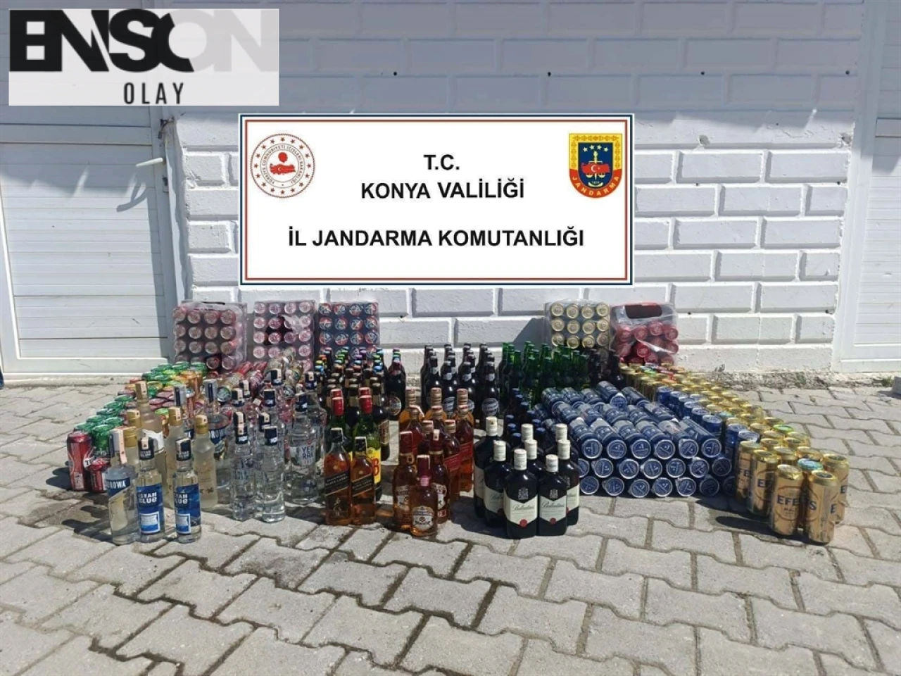 Kadınhanı'da Jandarma Operasyonunda 472 Şişe İçki Ele Geçirildi, İş Yeri Sahibine İdari Para Cezası!