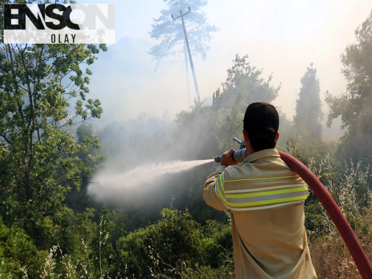 Alanya ve Aksu'da Orman Yangınlarıyla Mücadele Devam Ediyor