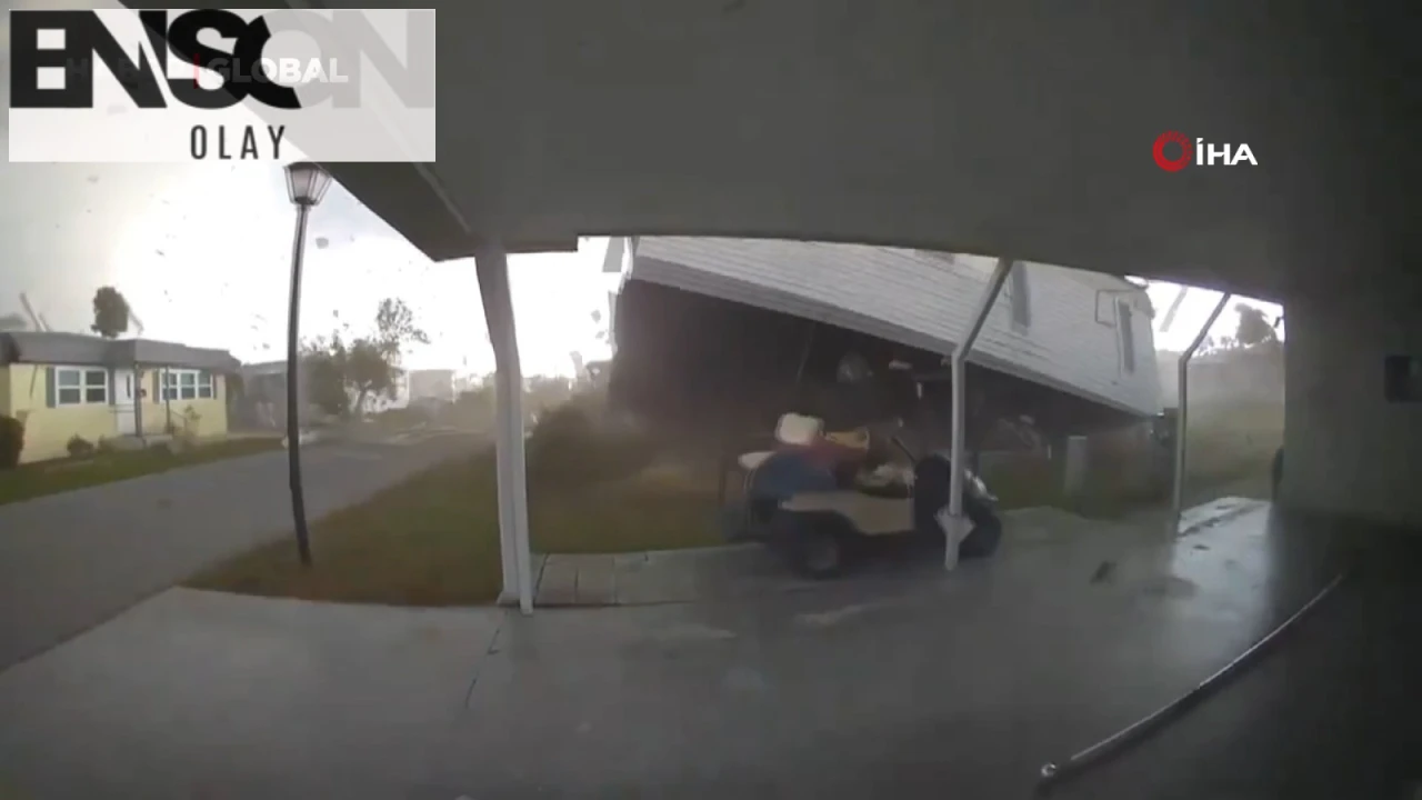 Florida'da Çıkan Hortum Felaketi: Evler Havada Uçtu, İnsanlar Savruldu!