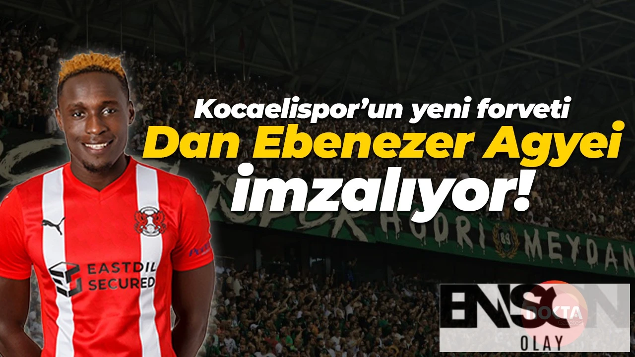 Kocaelispor, İngiltere'den Dan Ebenezer Agyei'yi transfer etti: Geçen sezon 54 maçta 22 gole katkı sağladı.