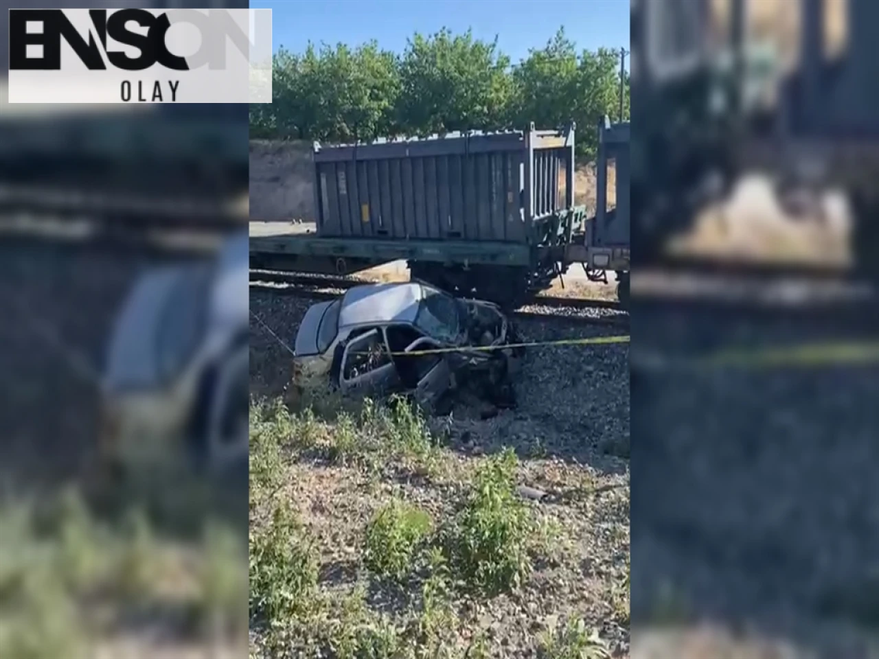 Battalgazi'de Yük Treni ile Otomobil Çarpıştı: 5 Yaralı!