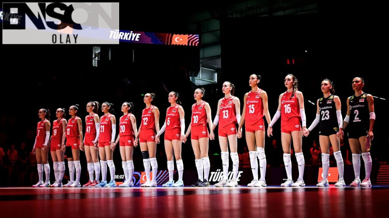 "Türkiye Kadın Voleybol Milli Takımı, VNL'de Hollanda'ya Karşı"