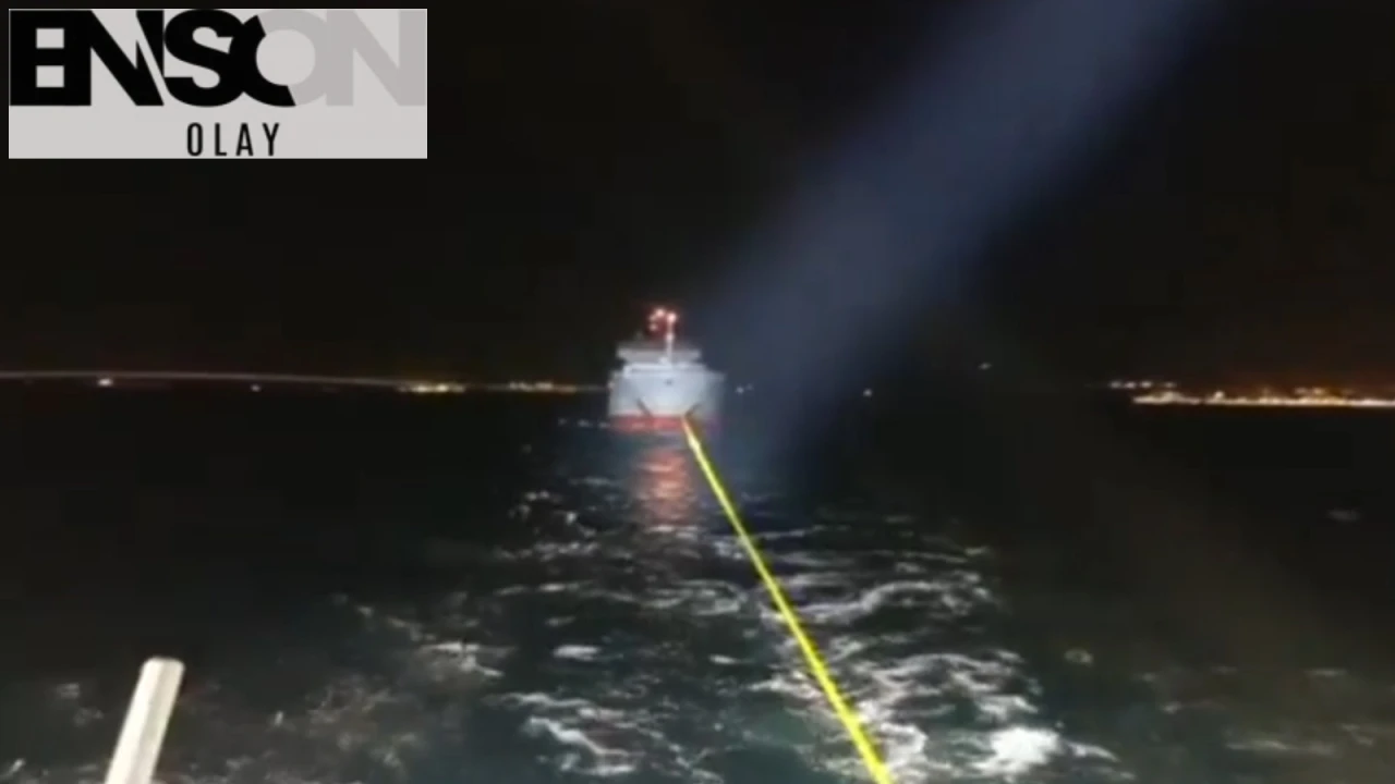 Çanakkale Boğazı'nda İspanya'dan Kocaeli'ye kargo gemisi kurtarıldı