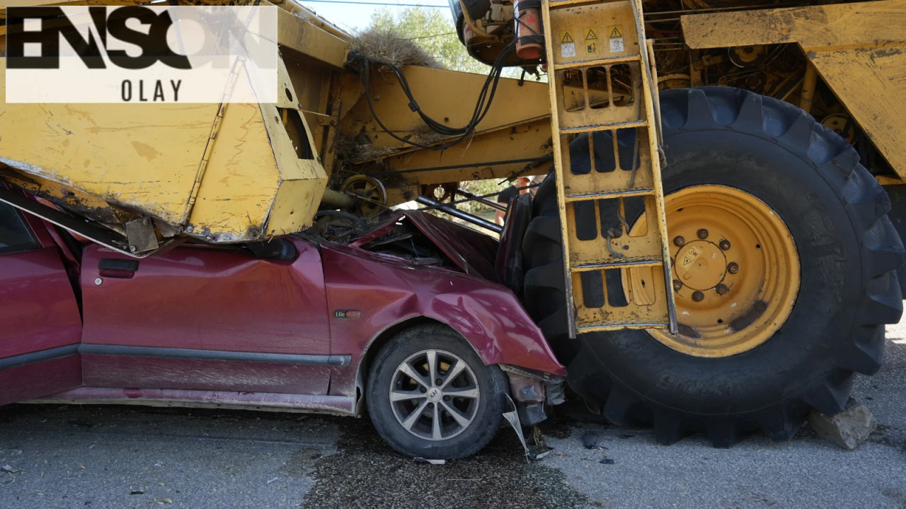 Kastamonu'da Biçerdöverle Otomobil Çarpıştı: 1 Ölü, 1 Gözaltında