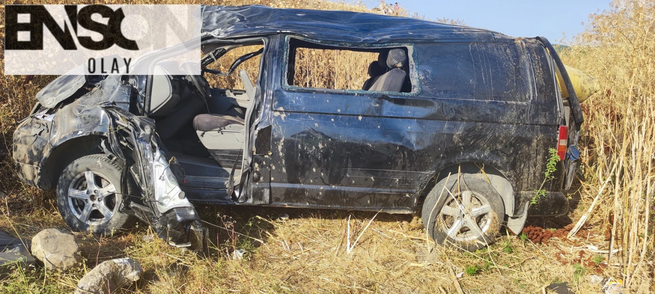 Vize'de Panelvan Şarampole Devrildi: 1 Ölü, 5 Yaralı!
