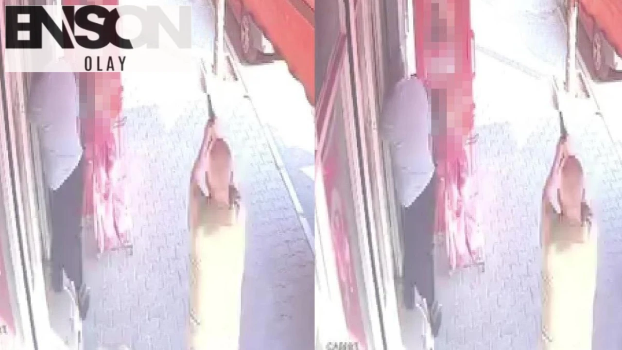 Adana'da silahlı saldırganın sokak ortasında kovaladığı kişilerin kaçışı kamerada!