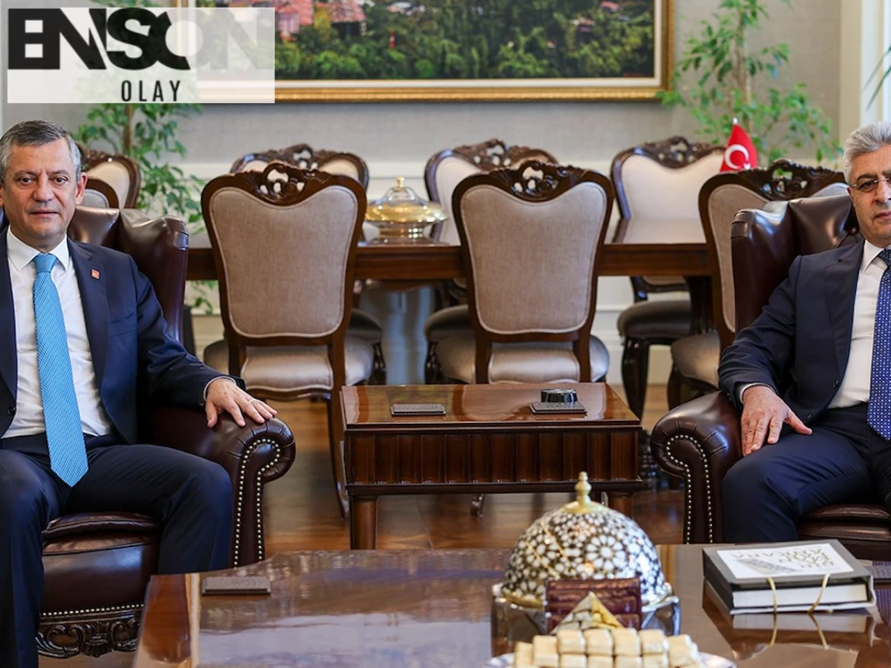 CHP Genel Başkanı Özgür Özel, Yargıtay Cumhuriyet Başsavcısı Muhsin Şentürk'ü ziyaret etti.