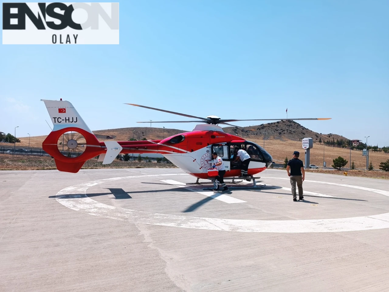 Kırıkkale'de kıyma makinesine elini kaptıran çocuğun parmağı koptu, ambulans helikopterle Ankara'ya sevk edildi.
