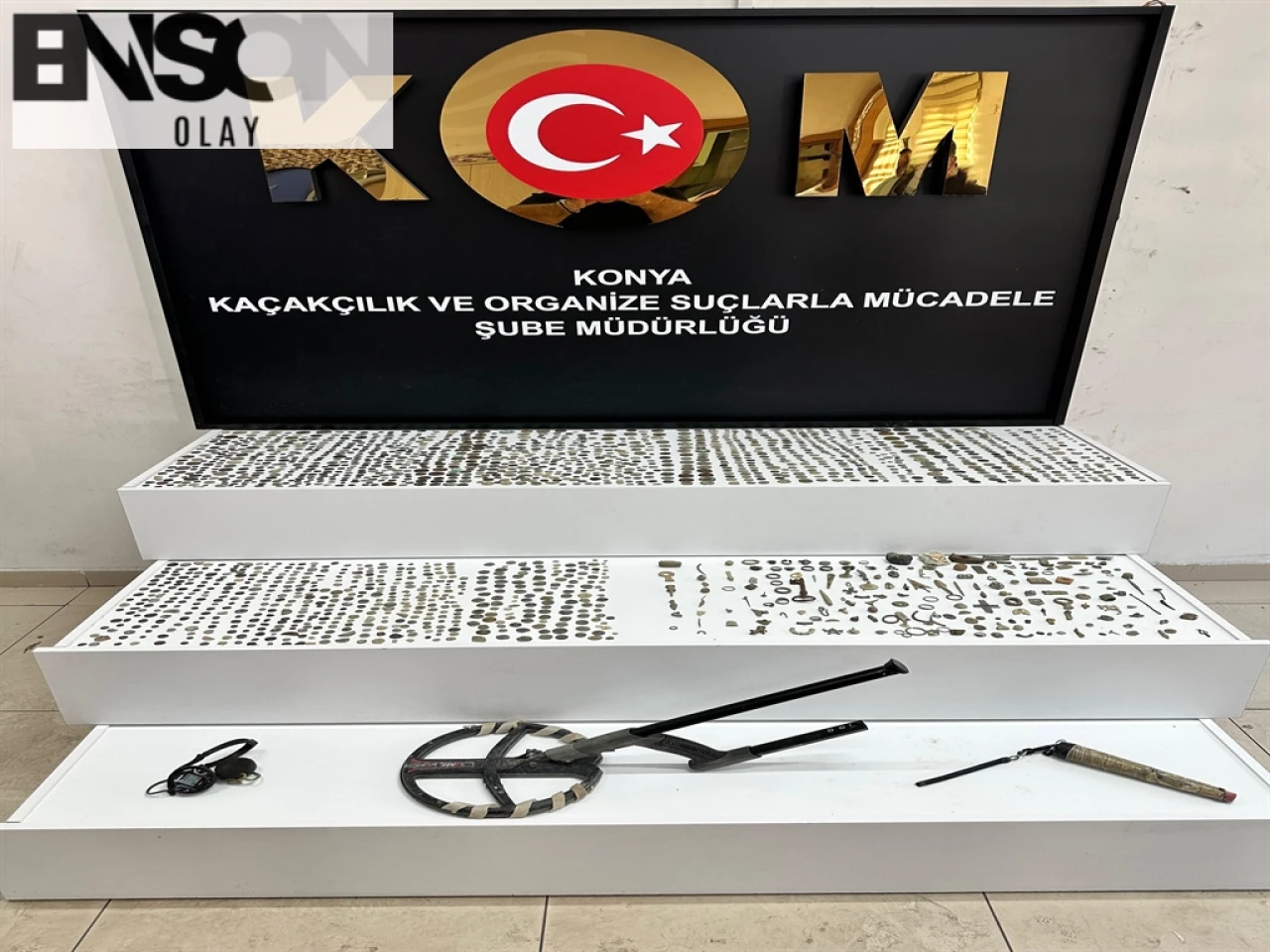 Konya'da Gerçekleştirilen Tarihi Eser Operasyonunda 196 Objeye El Konuldu, 1 Kişi Gözaltında