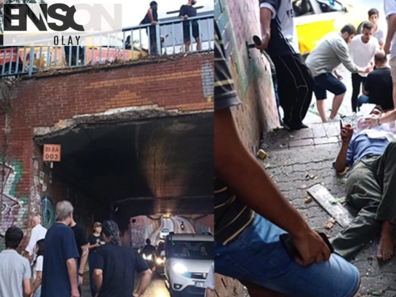 Beyoğlu'nda Dolmuşun Otobüse Çarptığı Kazada Yaya Köprüden Düştü. 5 Yaralı Var, Durum Kritik!