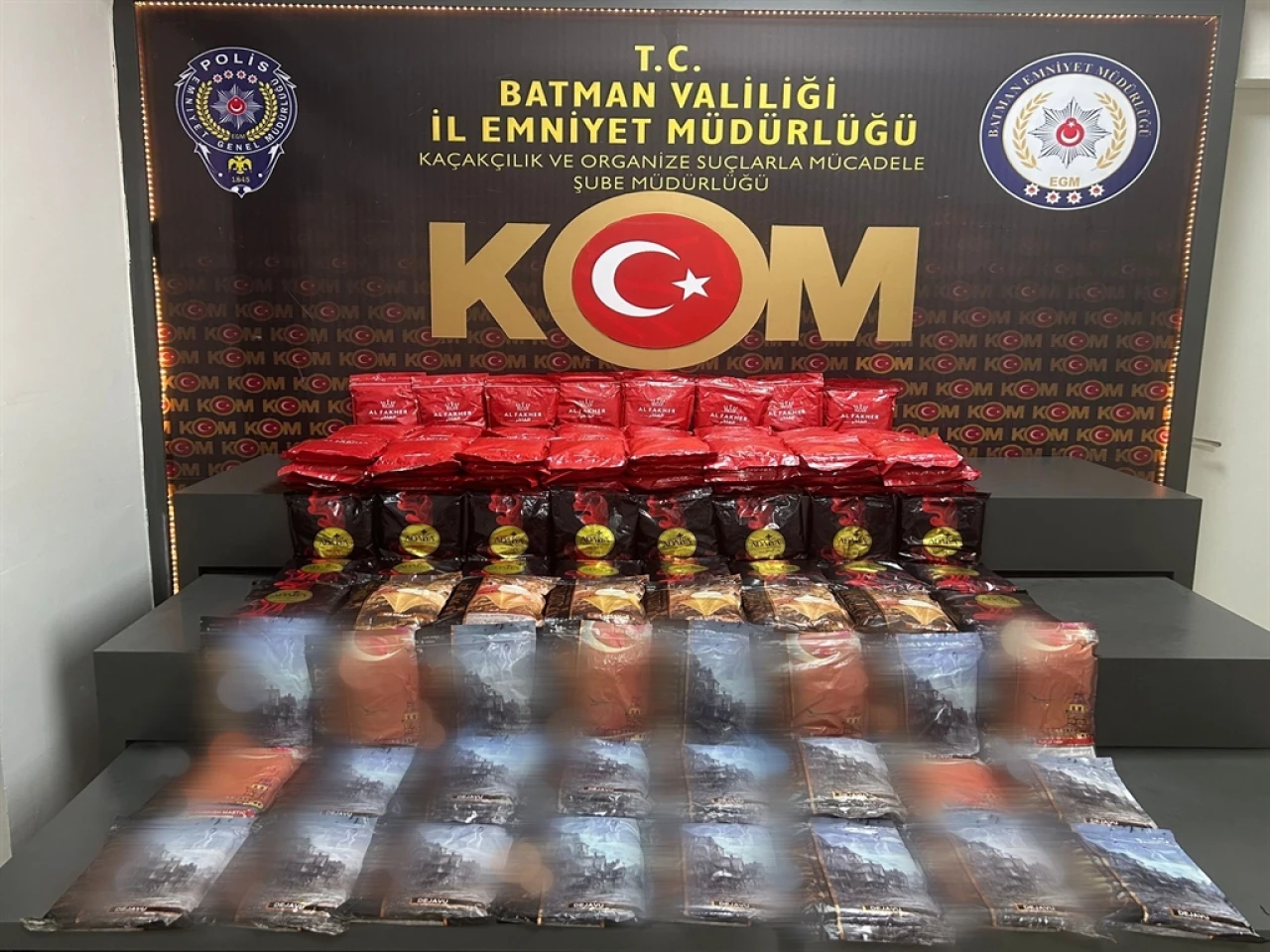 BATMAN'da 159 kilo kaçak nargile tütünü ele geçirildi, şüpheli gözaltına alındı.