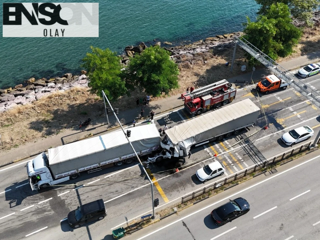 Giresun'da trafik kazasında TIR arkadan çarptı: 1 kişi hayatını kaybetti