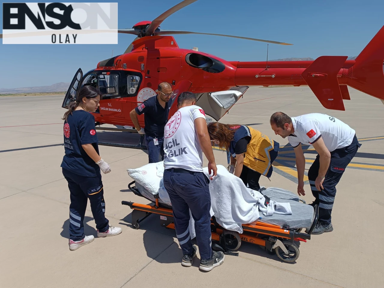 Şırnak'tan Şanlıurfa'ya Ambulans Helikopterle Hasta Sevki Başarıyla Gerçekleşti.