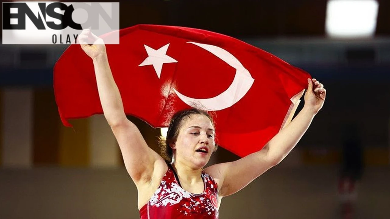 Trabzonlu Güreşçi Beyzanur Akkuş, U20 Avrupa Şampiyonası'nda altın madalya kazandı!