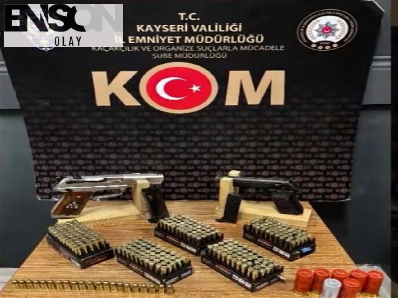 Kayseri'de Silah Ticareti Yapan Şüpheli Polis Tarafından Yakalandı, 2 Tabanca ve 282 Fişek Ele Geçirildi