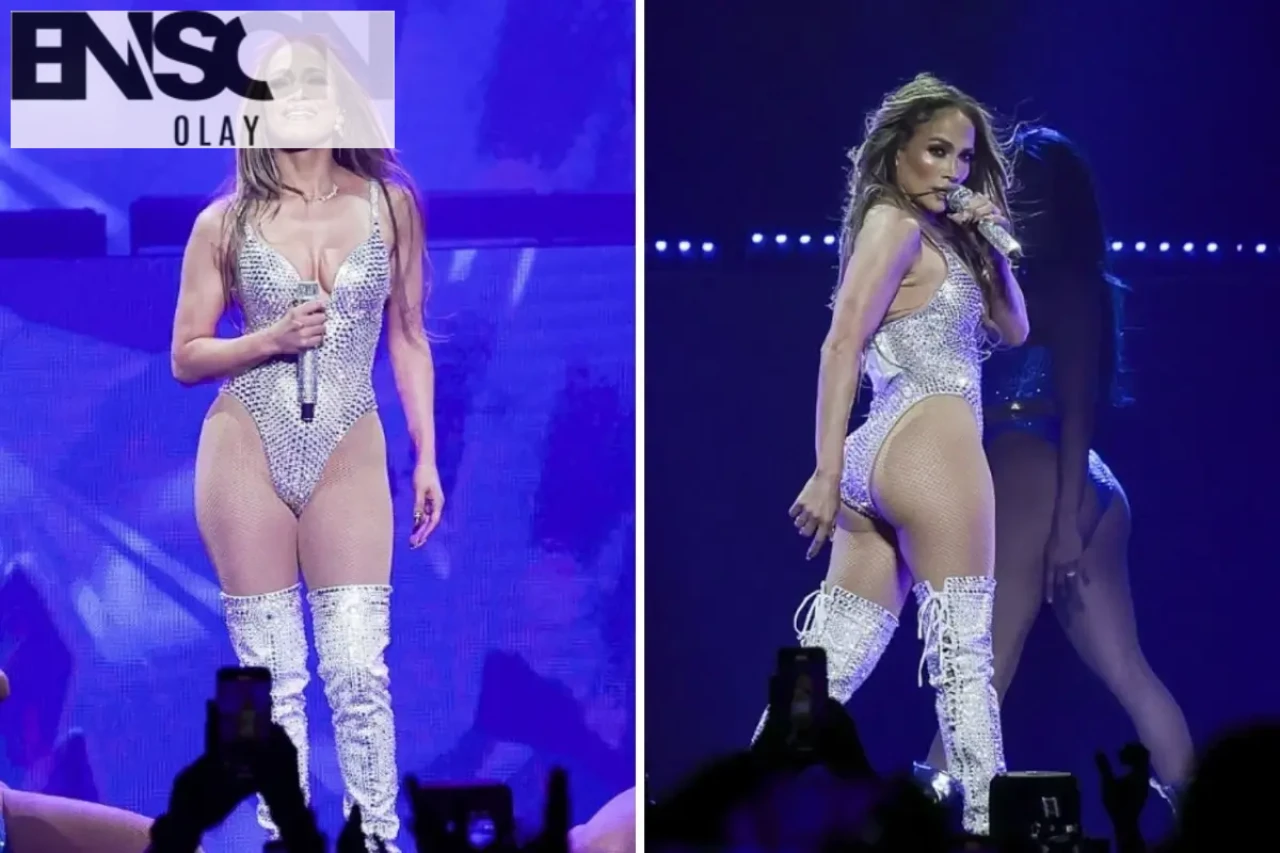Jennifer Lopez, İspanya'da Altıncı Geceyi Taşlarla Süslenmiş Tulumla Şenlendirdi