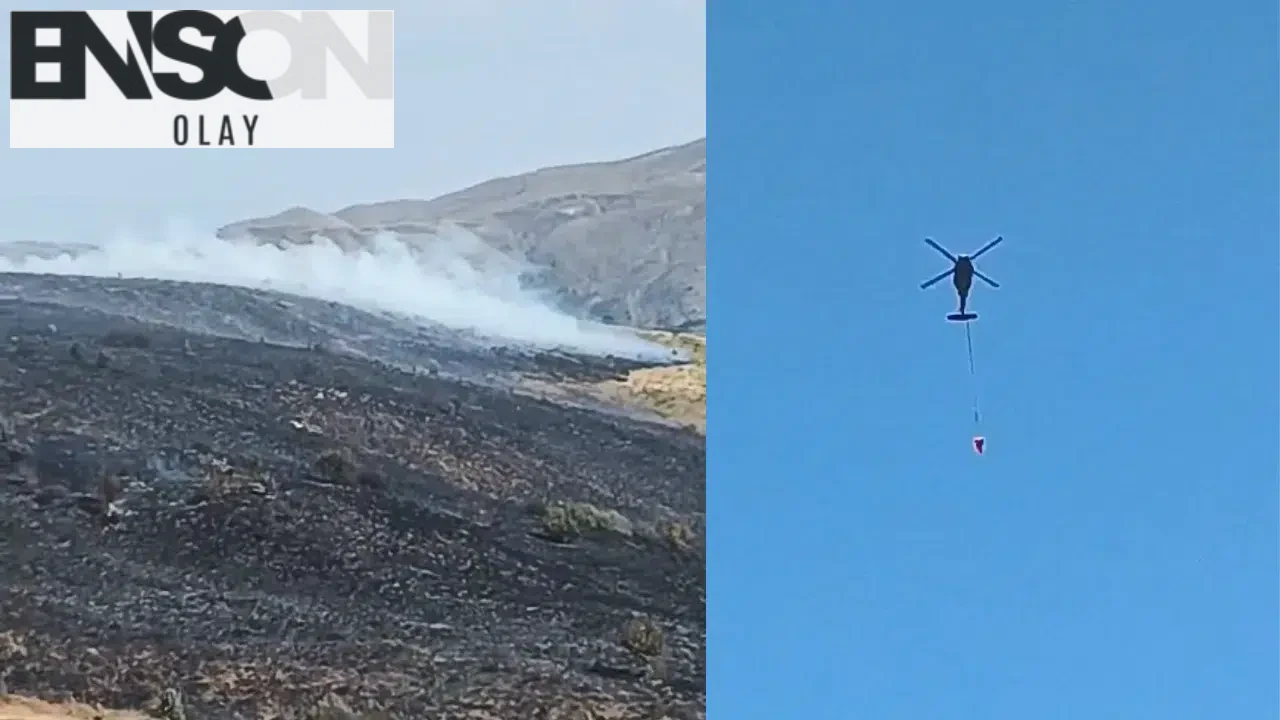 Elazığ'da Ekiplerin Müdahalesi Sonucu Söndürülen Örtü Yangını Kontrol Altına Alındı.