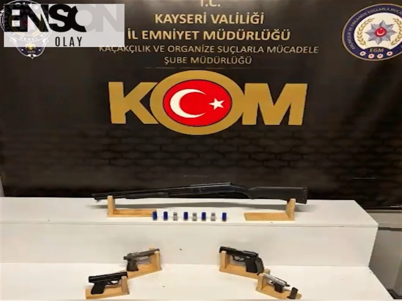 Kayseri'de Silah Ticareti Yapan 2 Şüpheli Yakalandı ve Silahlar Ele Geçirildi
