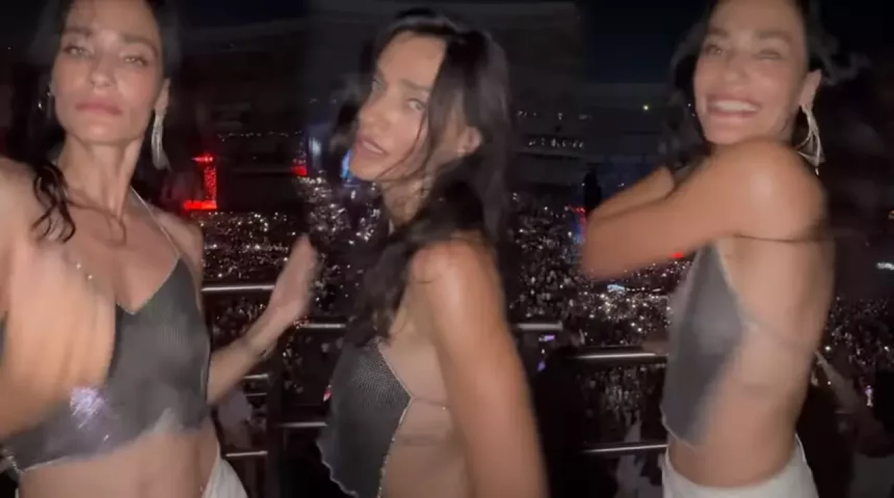 Saadet Işıl Aksoy, Bakü'de Justin Timberlake konserinde coştu!