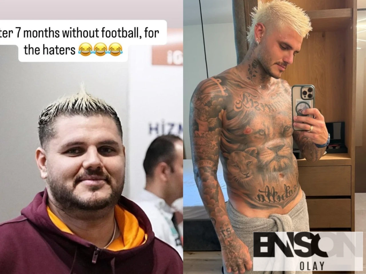 Galatasaray Kaptanı Mauro Icardi, Kilo Eleştirilerine Fitlikle Yanıt Verdi!
