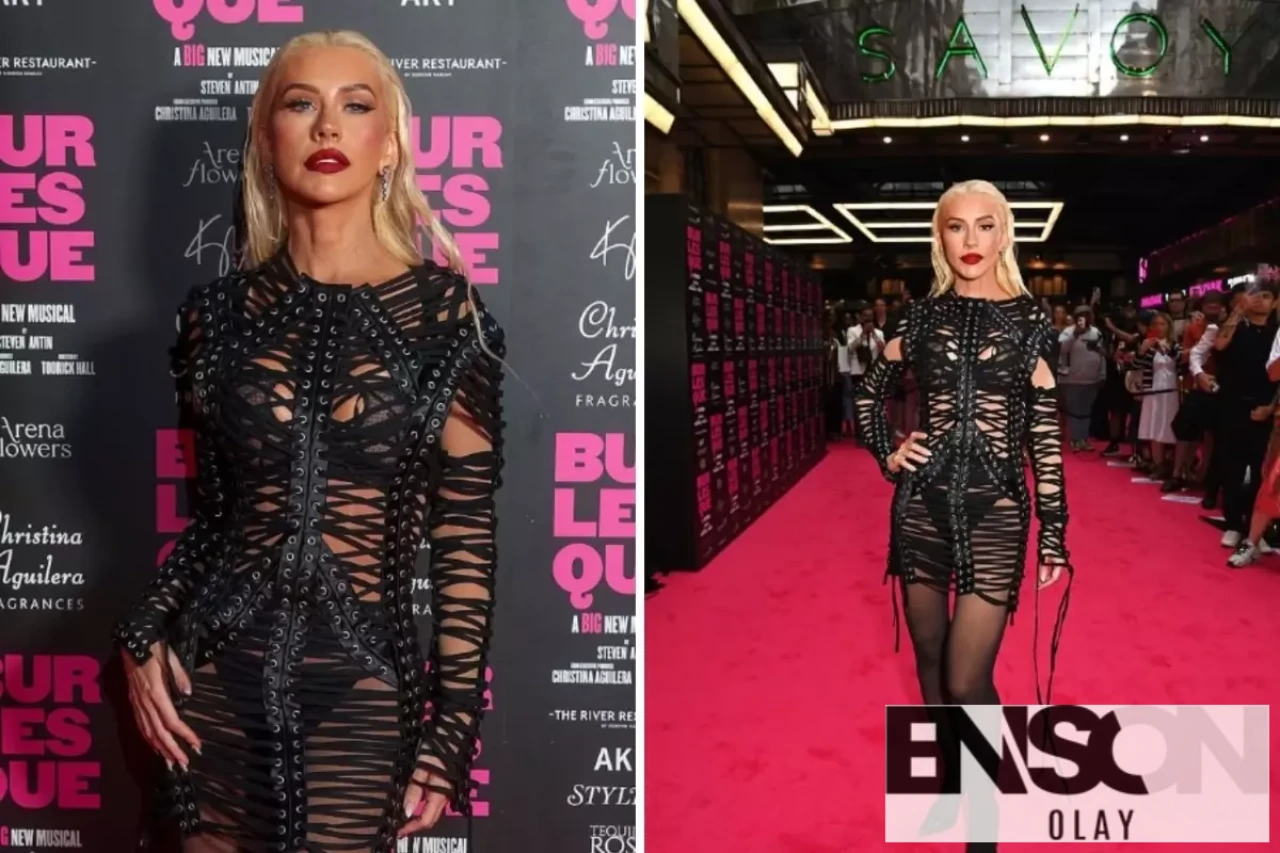 Christina Aguilera, Londra'da Cesur Kıyafetiyle Müzikal Galasında Göz Kamaştırdı