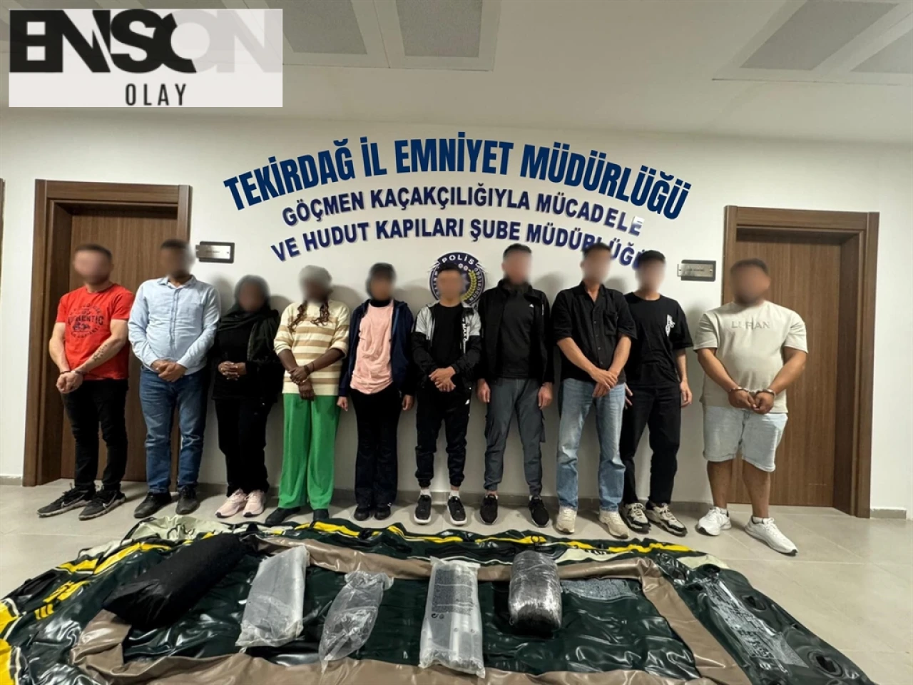 Ergene'de 8 kaçak göçmen yakalandı, 2 organizatör tutuklandı!