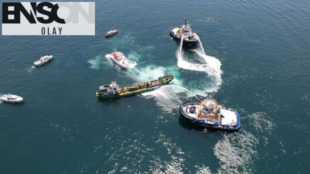 Ambarlı Limanı Açıklarında Tanker Yangını Kontrol Altına Alındı, Nedeni Araştırılıyor