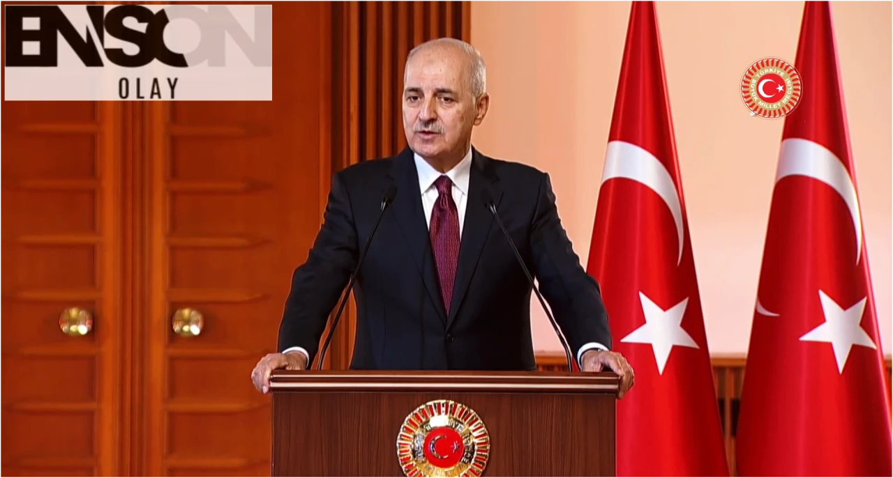 TBMM Başkanı Numan Kurtulmuş İsrail'in saldırılarına sert tepki gösterdiği basın toplantısında açıklama yaptı.