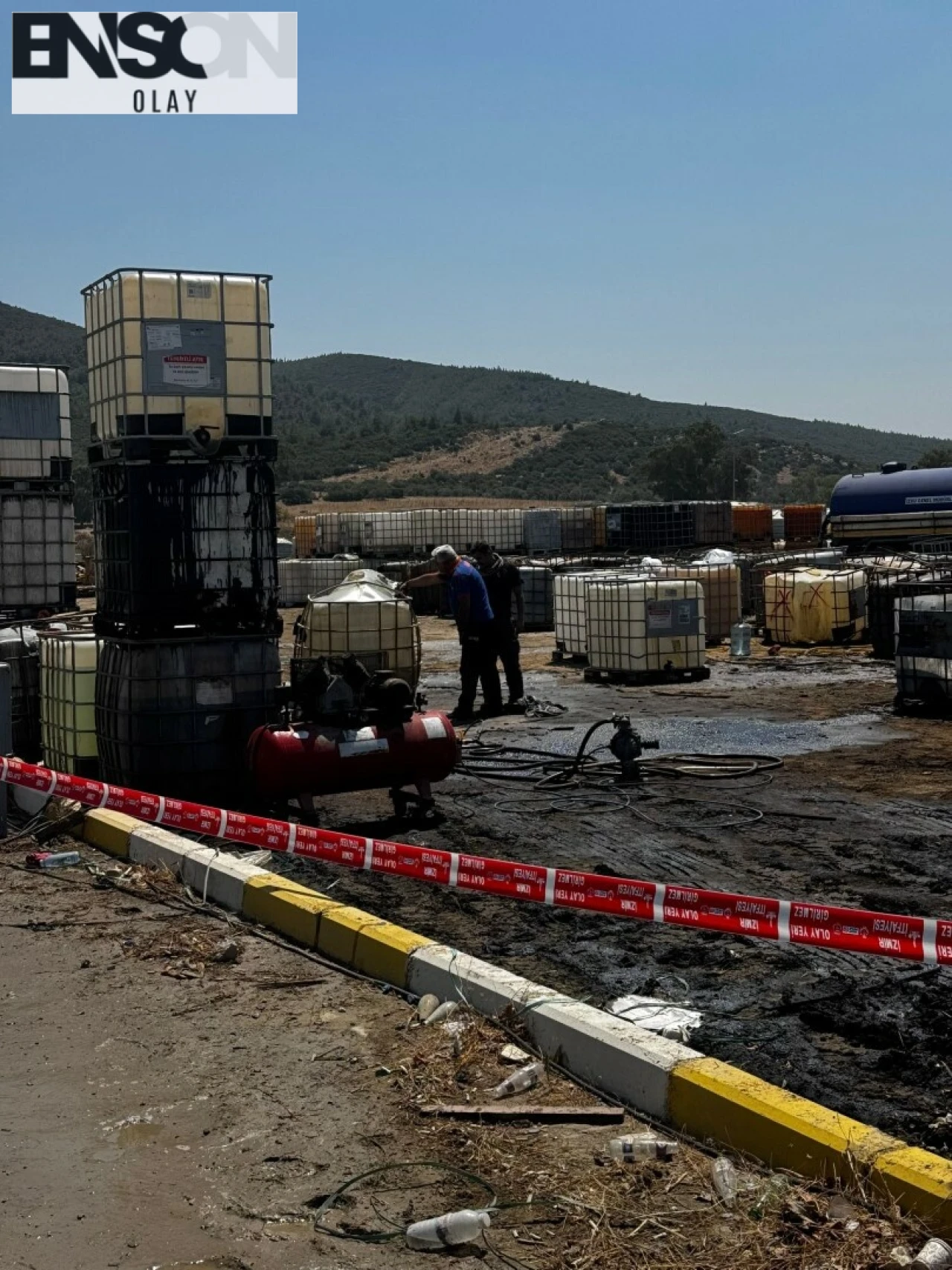 Torbalı'da Kaçak Akaryakıt Toplama Alanında Meydana Gelen Patlamada 1 Kişi Yaralandı