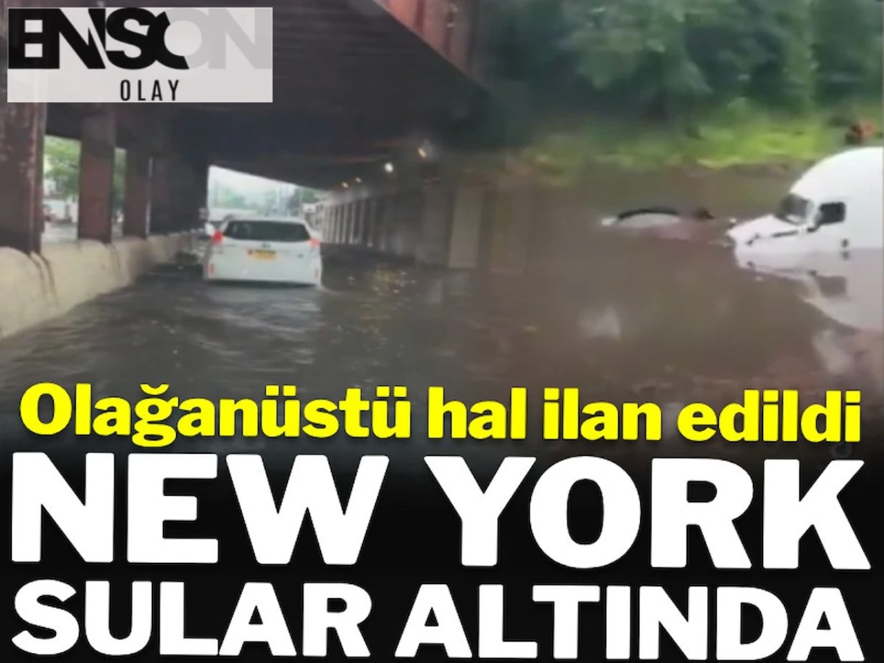 Güçlü Fırtınalar New York Metrolarını Sular Altında Bıraktı, Ulaşım Felç Oldu