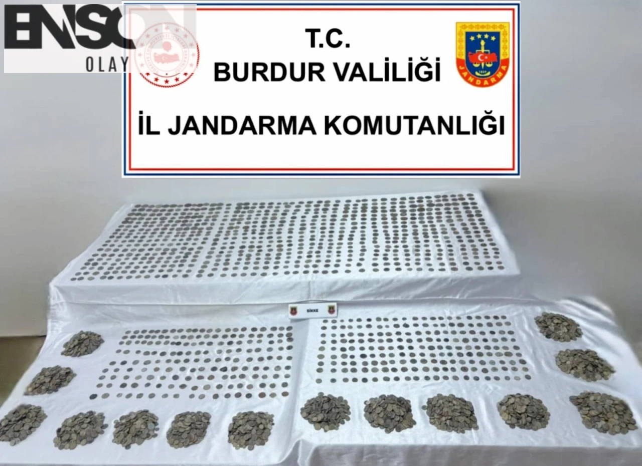 Bucak'ta Tarihi Sikke Operasyonunda 6 Bin 310 Antik Para Ele Geçirildi
